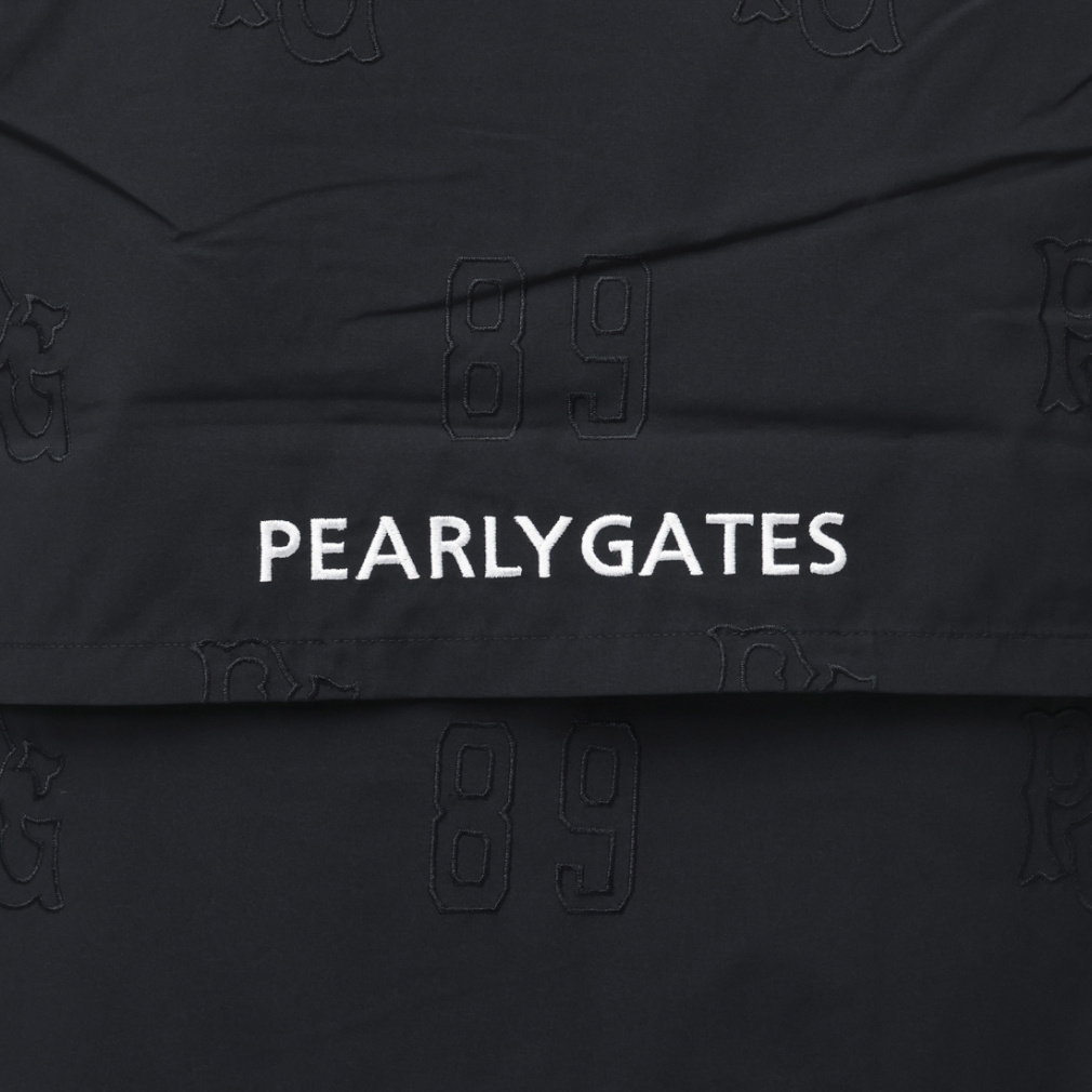 パーリーゲイツ ゴルフウェア ウインドベスト 秋 冬 Peロゴ柄刺繍