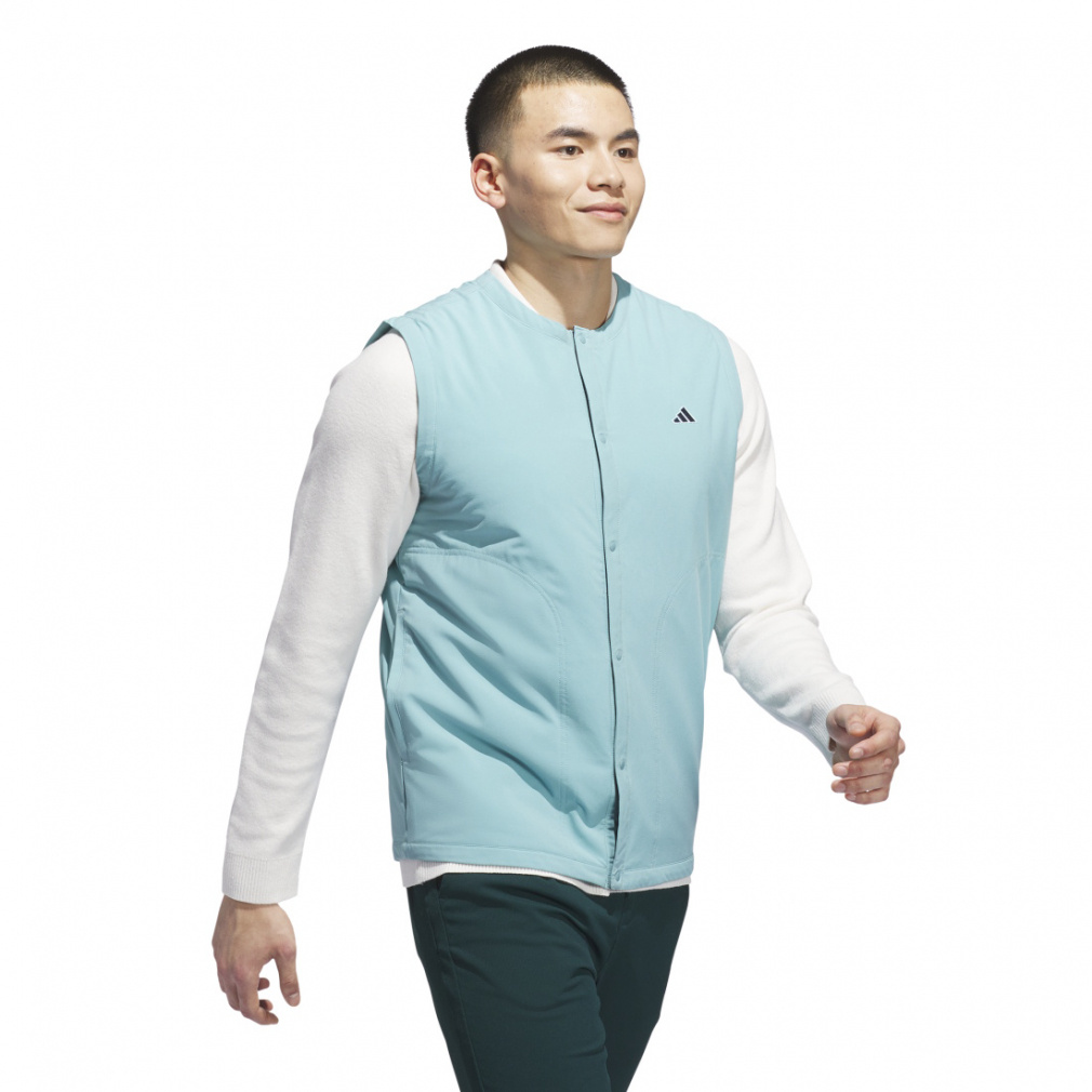 アディダス ゴルフウェア ベスト 秋 冬 ライトパテッドベスト (JVU71
