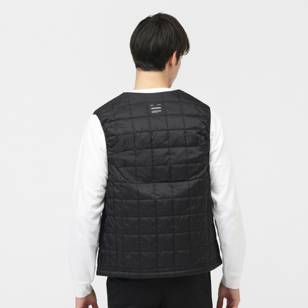 ジャック バニー ゴルフウェア 中綿ベスト 秋 冬 20D PEタフタ 中綿