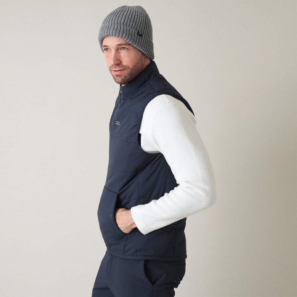 今期トラヴィスマシュー Padding Vest ベスト ネイビー Mサイズ 今期トラヴィスマシュー Padding Vest ベスト ネイビー Mサイズ - メルカリ