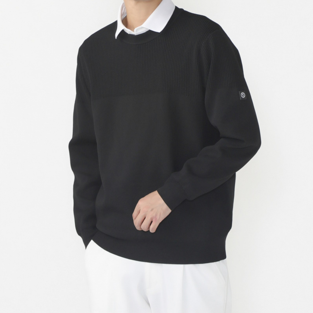 ティゴラ ゴルフウェア 長袖セーター 秋 冬 T. クルーネックセーター