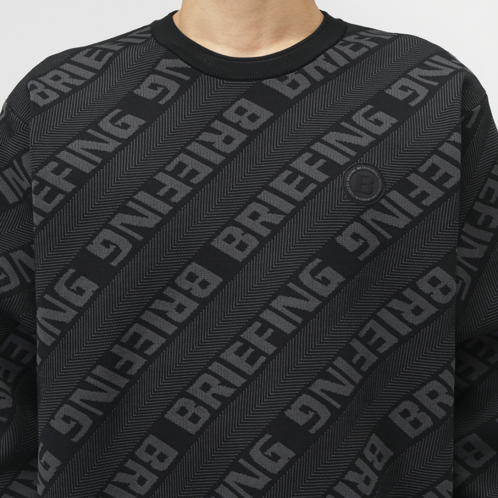 ブリーフィング ゴルフウェア 長袖セーター 秋 冬 CE MS WR BIAS LOGO