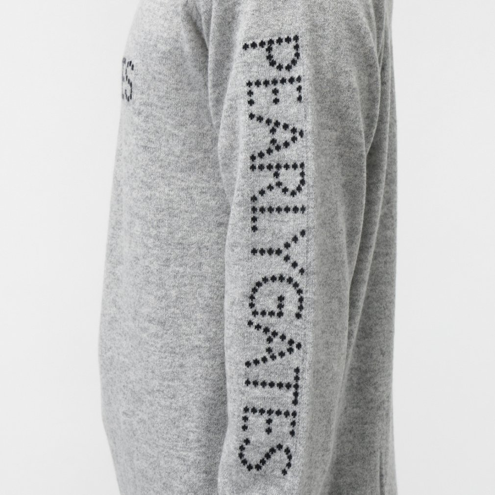 パーリーゲイツ ゴルフウェア 長袖セーター 秋 冬 12G 部分JQ カシミヤ