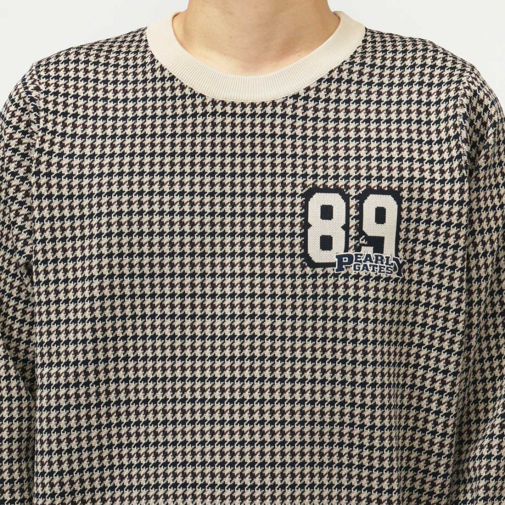 パーリーゲイツ ゴルフウェア 長袖セーター 秋 冬 14G ダブルJQガン