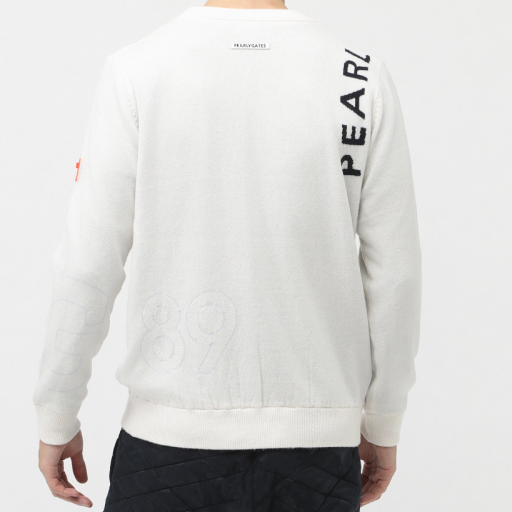 パーリーゲイツ ゴルフウェア 長袖セーター 秋 冬 天竺×DIAPLEX クルー