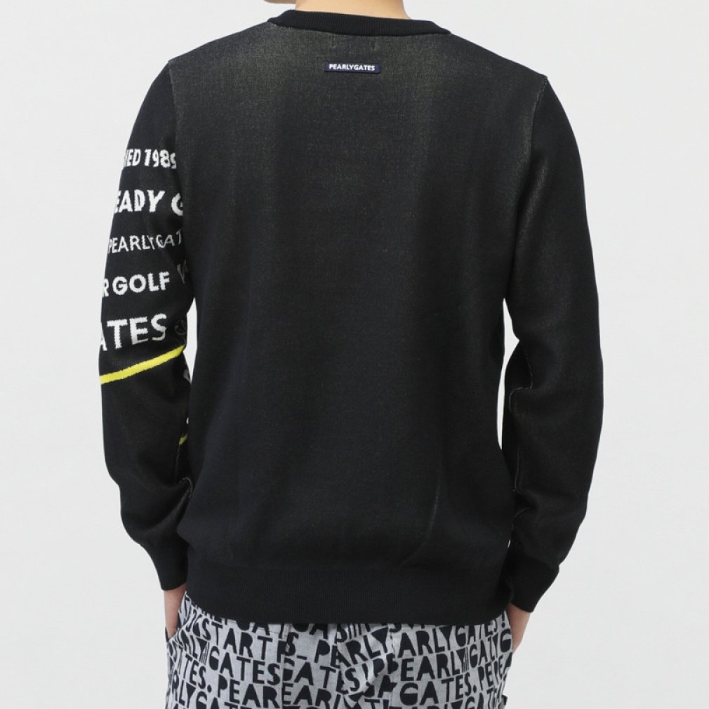 パーリーゲイツ ゴルフウェア 長袖セーター 秋 冬 コットンビーム