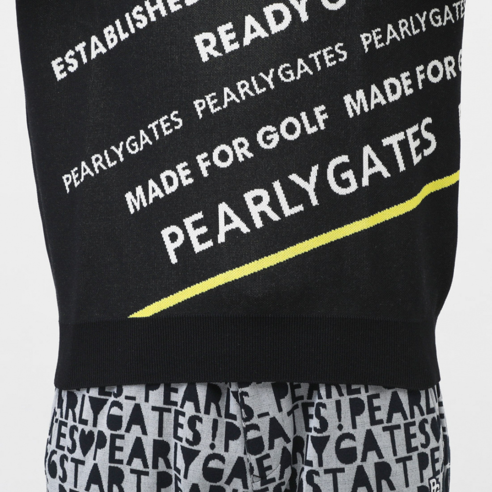 パーリーゲイツ ゴルフウェア 長袖セーター 秋 冬 コットンビーム