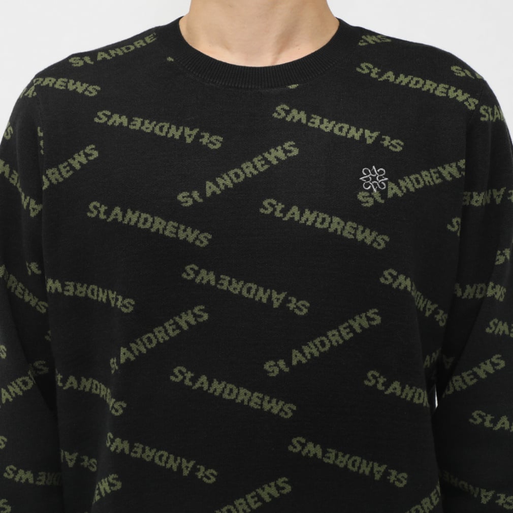 セントアンドリュース ゴルフウェア 長袖セーター 秋 冬 12Gランダム