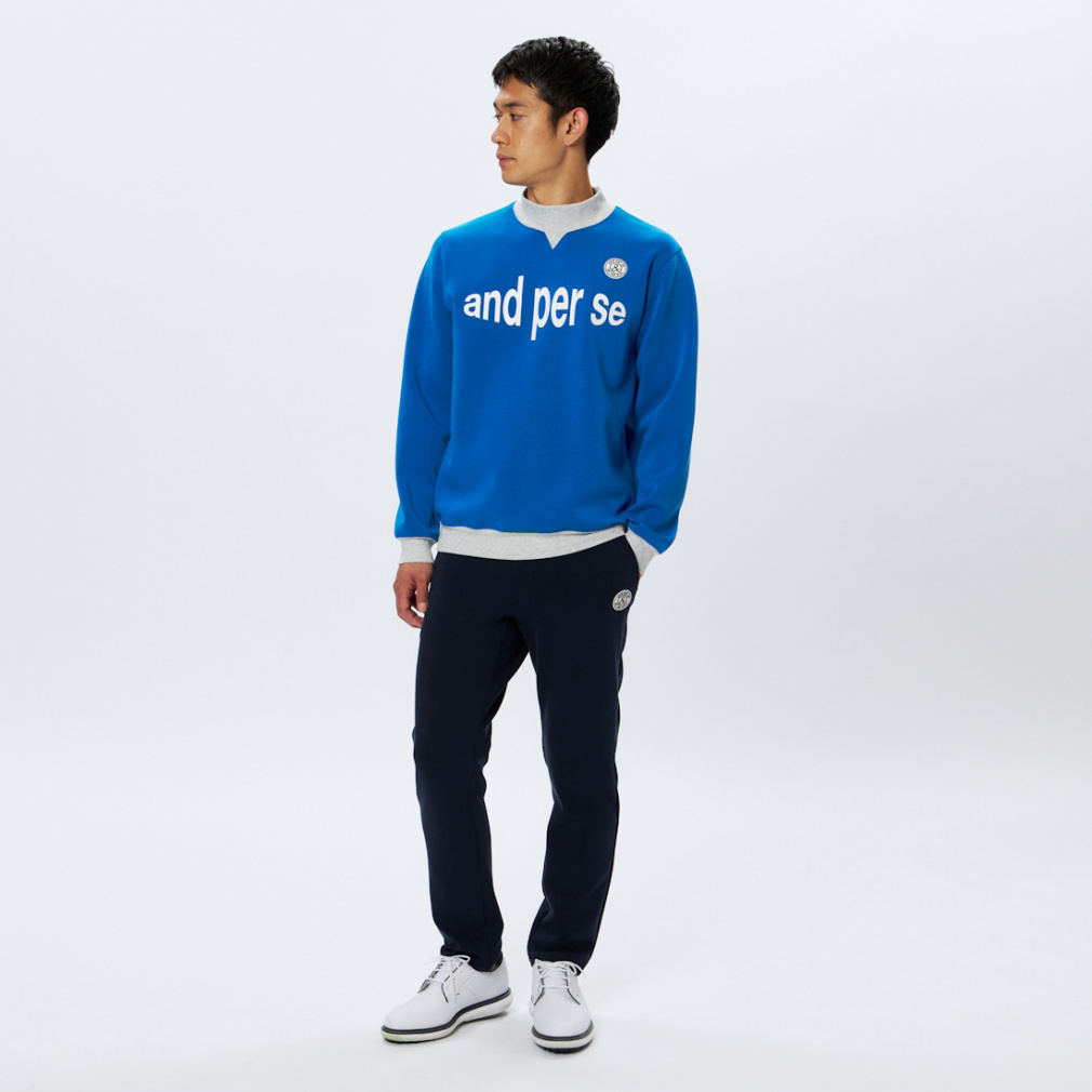 アンパスィ ゴルフウェア 長袖トレーナー 秋 冬 ショットスムーザー