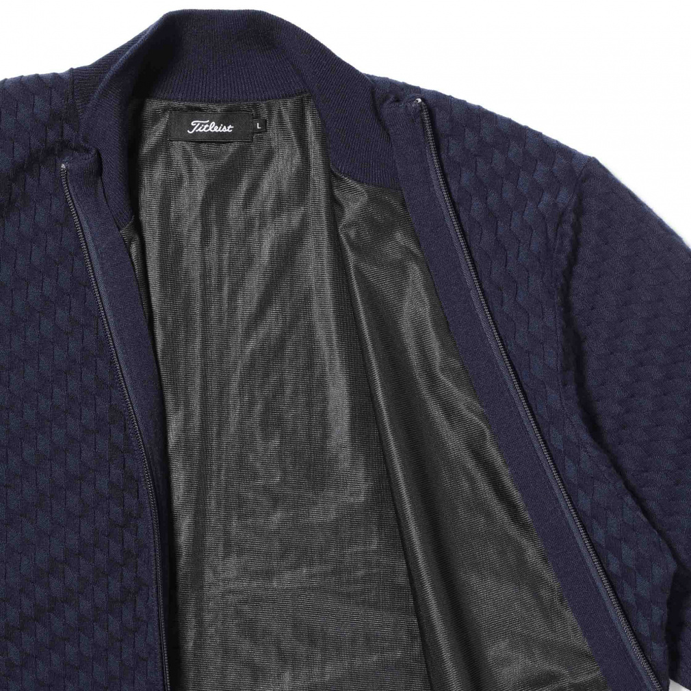 タイトリスト ゴルフウェア 長袖セーター 秋 冬 ウィンドプルーフ