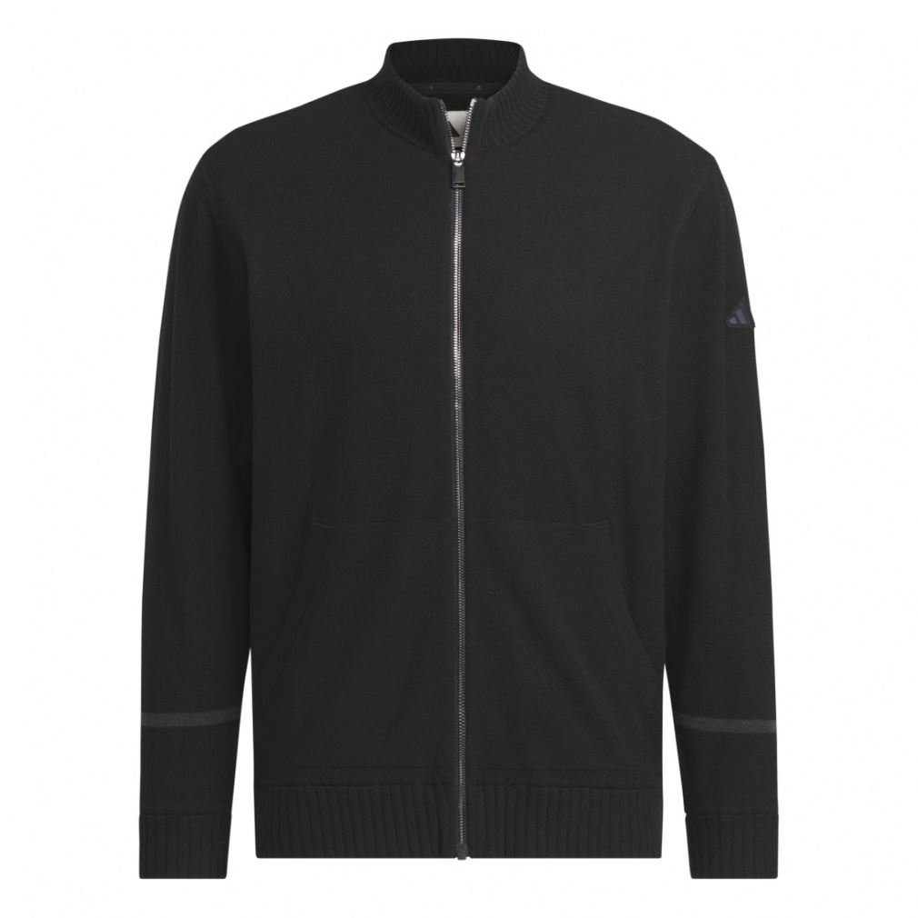 アディダス ゴルフウェア 長袖シャツ 秋 冬 防風 フルジップセーター