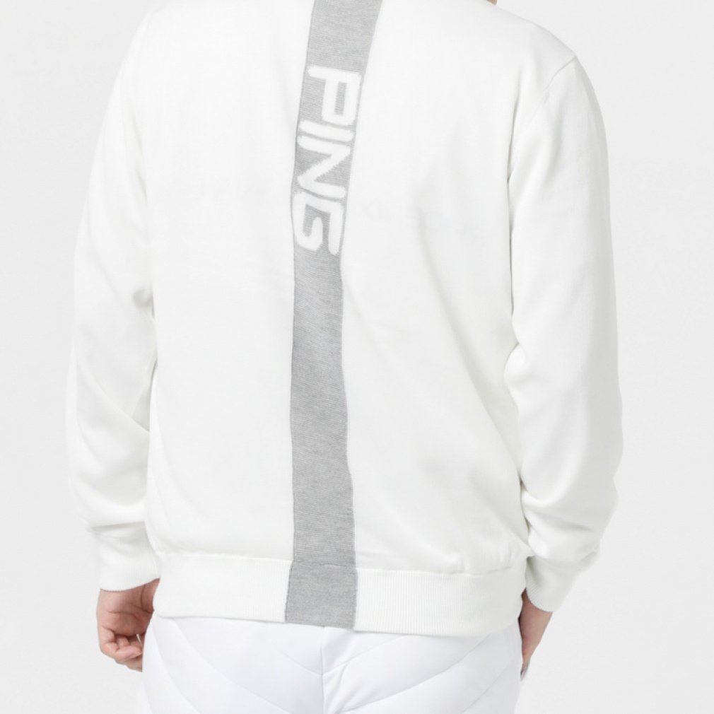 ピン ゴルフウェア 長袖セーター 秋 冬 23FWフルジップニットブルゾン