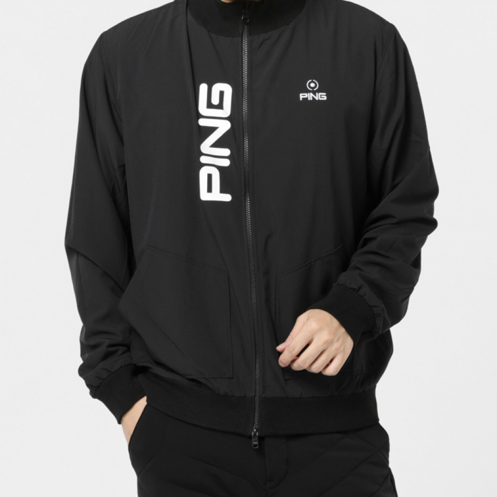 ゴルフ PIING/ピン ゴルフ 防風ニットジャケット【ブラック/L】新品！