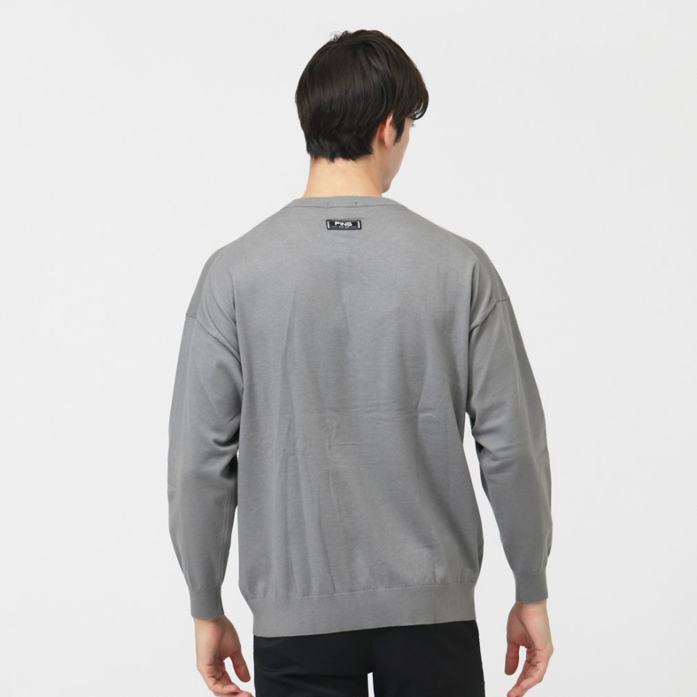 ピン ゴルフウェア 長袖セーター 秋 冬 24FW Mr. クルーネックニット
