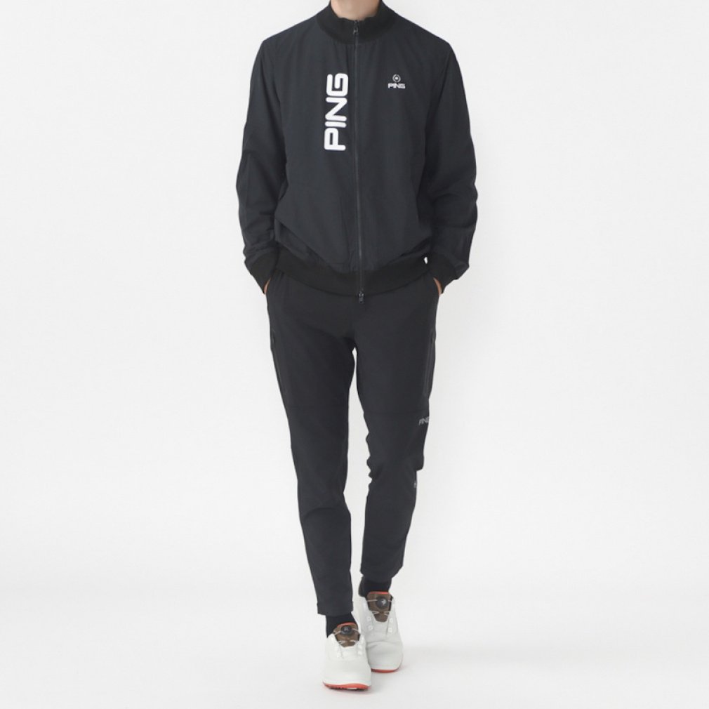 ピン ゴルフウェア 長袖セーター 秋 冬 23FWフルジップニットブルゾン