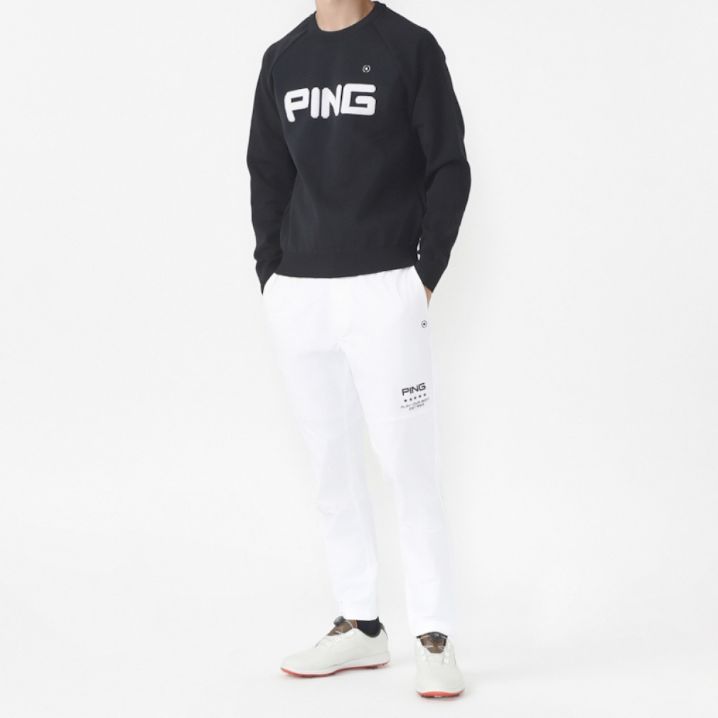 ピン ゴルフウェア 長袖セーター 秋 冬 23FW ロゴニット (6213270803