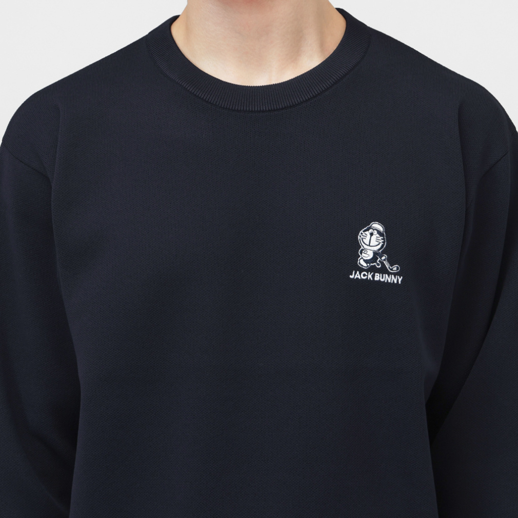 新品タグ付き Jack Bunny!! スイングロゴクルーネックセーター 黒 6 Jack Bunny!!（ジャックバニー） ジャック バニー ゴルフウェア 長袖