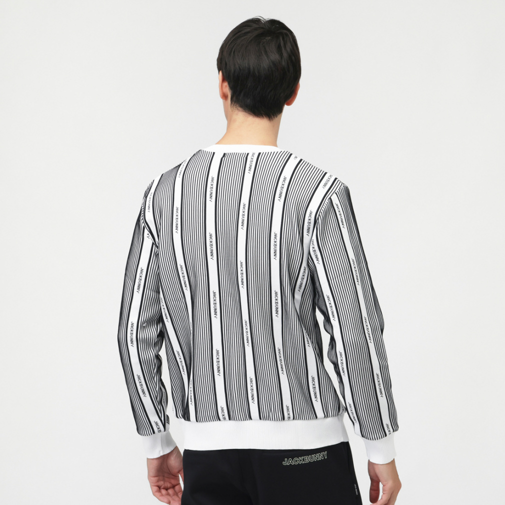 4サイズM ジャックバニー ゴルフウェア 新品 メンズ ジャガード セーター ジャック バニー ゴルフウェア 長袖セーター 春 夏 PeピンタックW