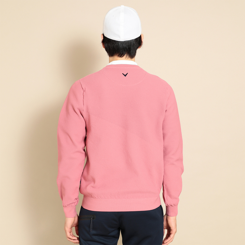 キャロウェイ ゴルフウェア 長袖 セーター 秋 冬 クルーネックニット