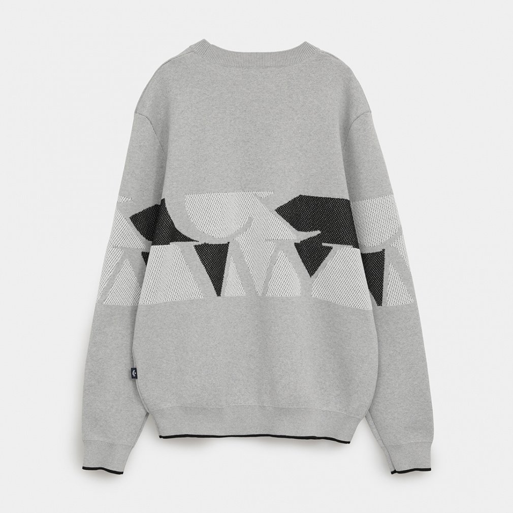 キャロウェイ ゴルフウェア 長袖セーター 秋 冬 ロゴジャカードクルー