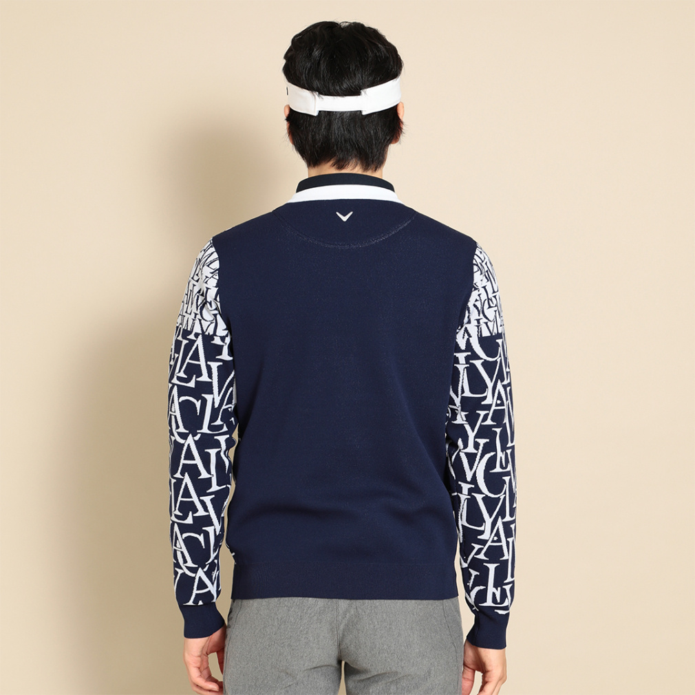 キャロウェイ ゴルフウェア 長袖 セーター 秋 冬 クルーネックニット