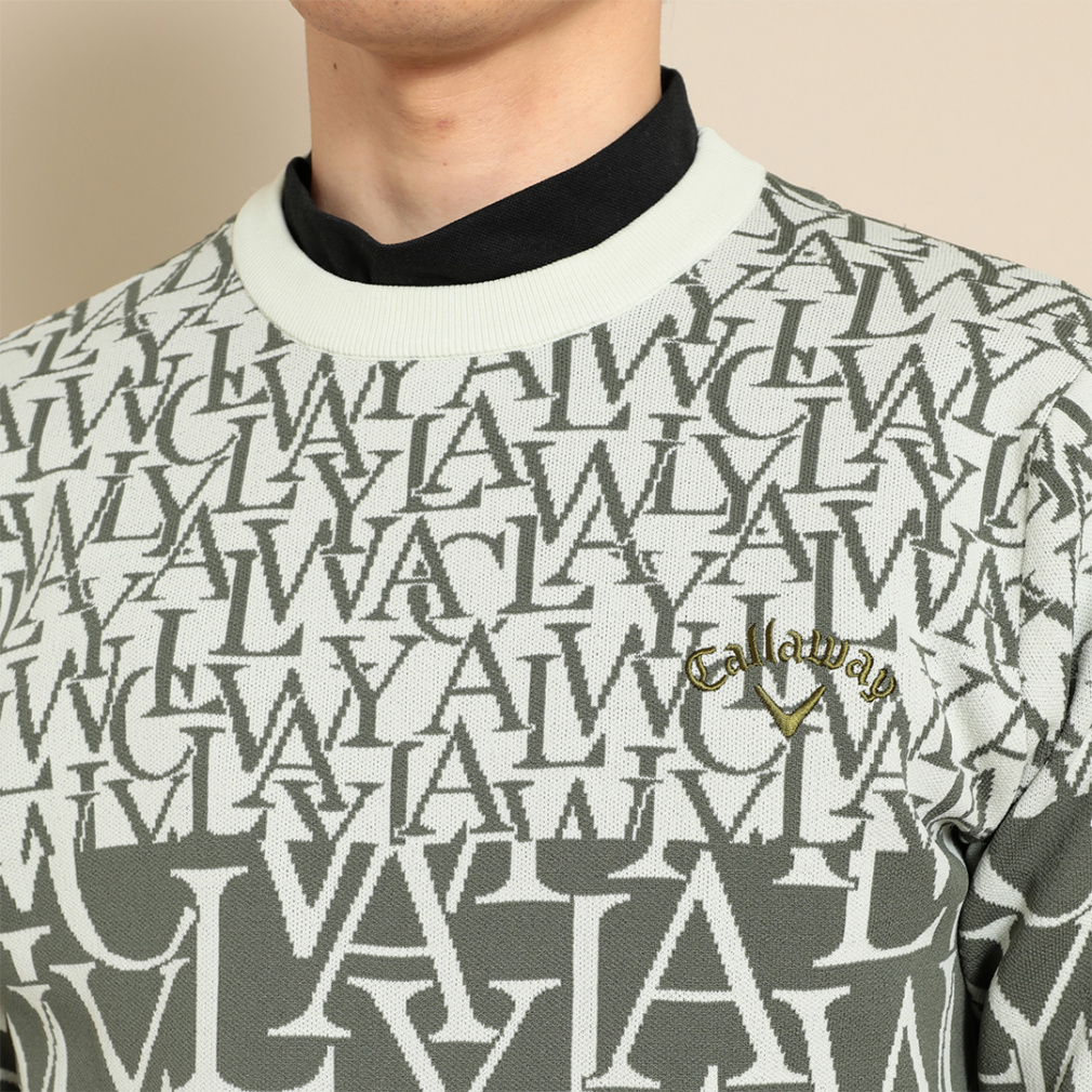 キャロウェイ ゴルフウェア 長袖 セーター 秋 冬 クルーネックニット