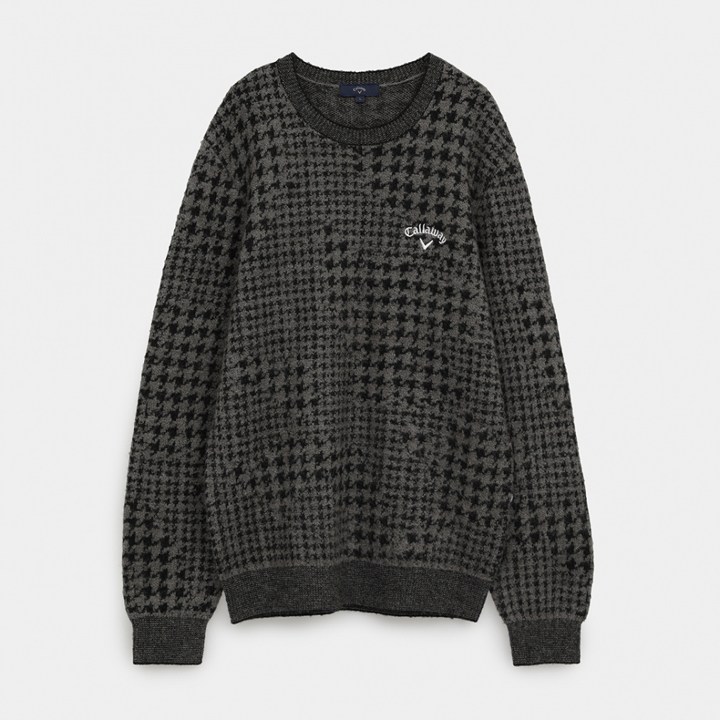 千鳥ジャカードクルーネックニット C25218106｜Alpen Online