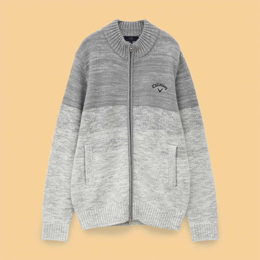 キャロウェイ ゴルフウェア 長袖セーター 秋 冬 メランジ