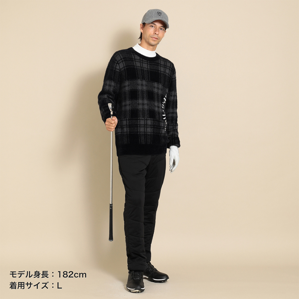 キャロウェイ ゴルフウェア 長袖セーター 秋 冬 クルーネックニット