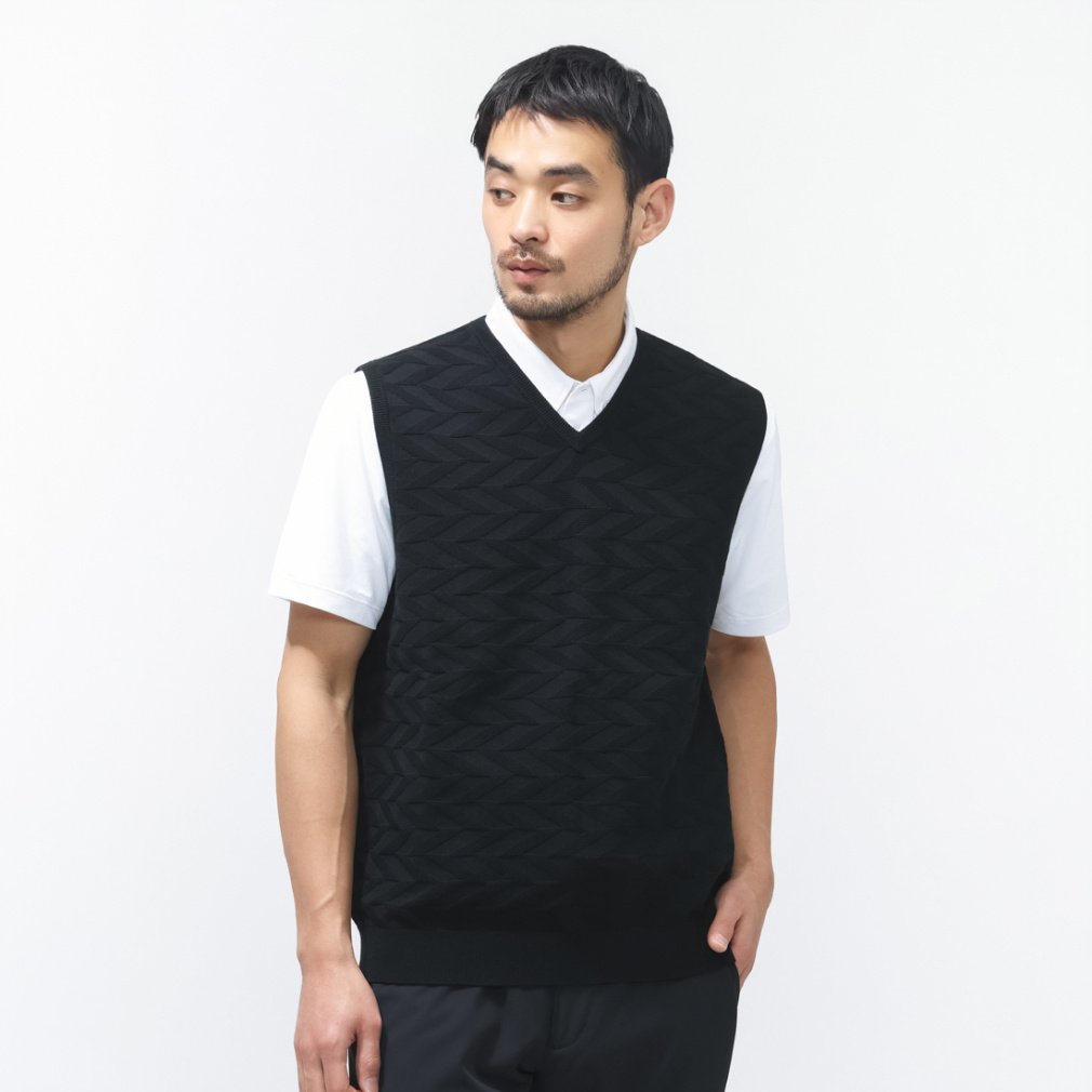 タイトリスト ゴルフウェア ベスト 春 夏 Vネックベスト TMPMK132J