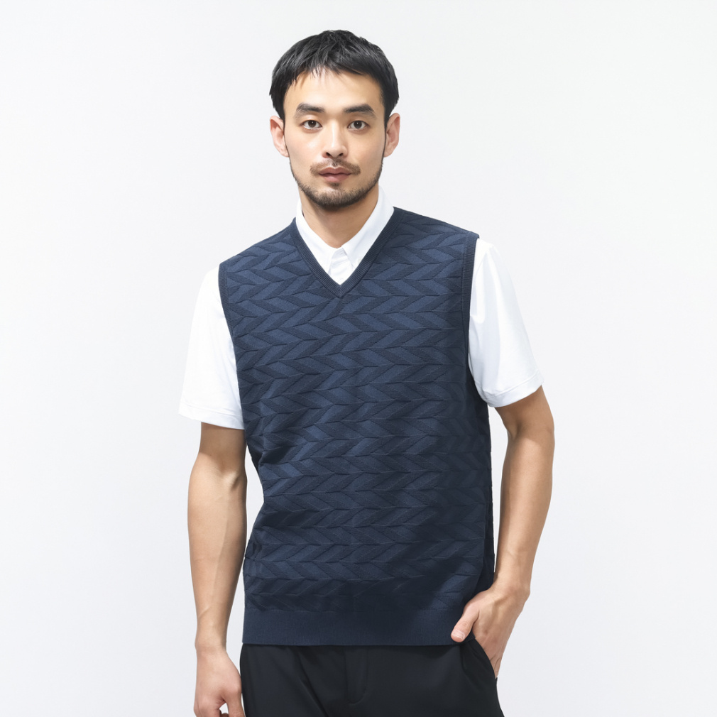 タイトリスト ゴルフウェア ベスト 春 夏 Vネックベスト TMPMK132J