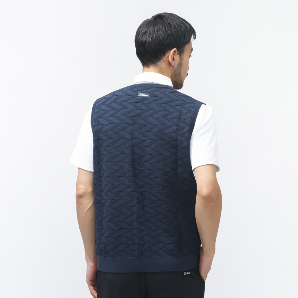 タイトリスト ゴルフウェア ベスト 春 夏 Vネックベスト TMPMK132J