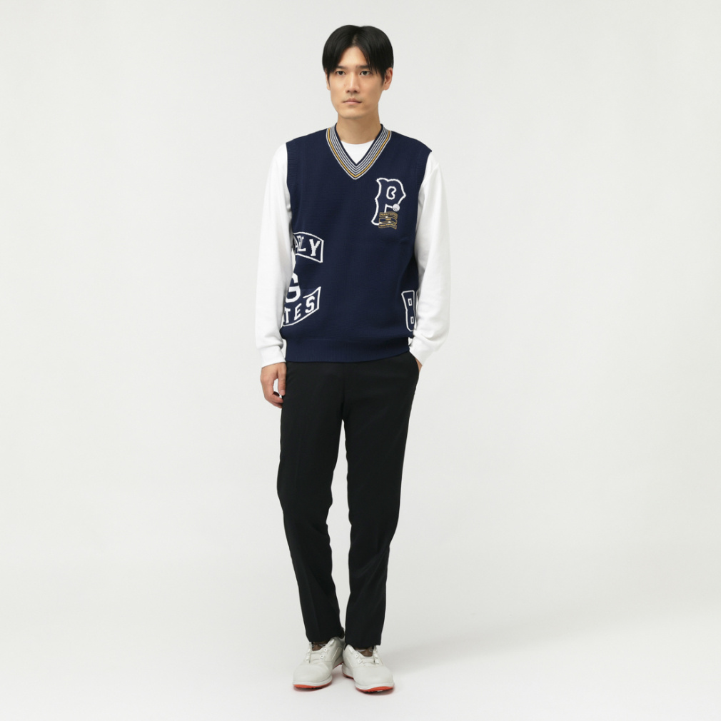 パーリーゲイツ ゴルフウェア ベスト 秋 冬 14G JQ (0535273931