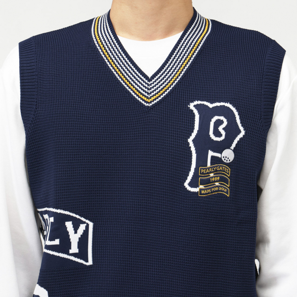 パーリーゲイツ ゴルフウェア ベスト 秋 冬 14G JQ (0535273931