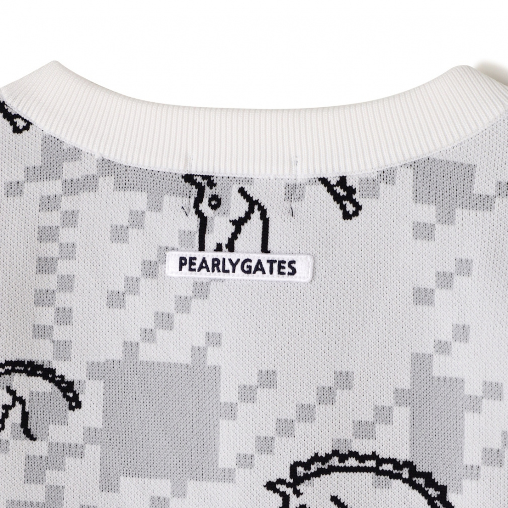 パーリーゲイツ ゴルフウェア ベスト 秋 冬 ポリエステルヤーンmm 線画