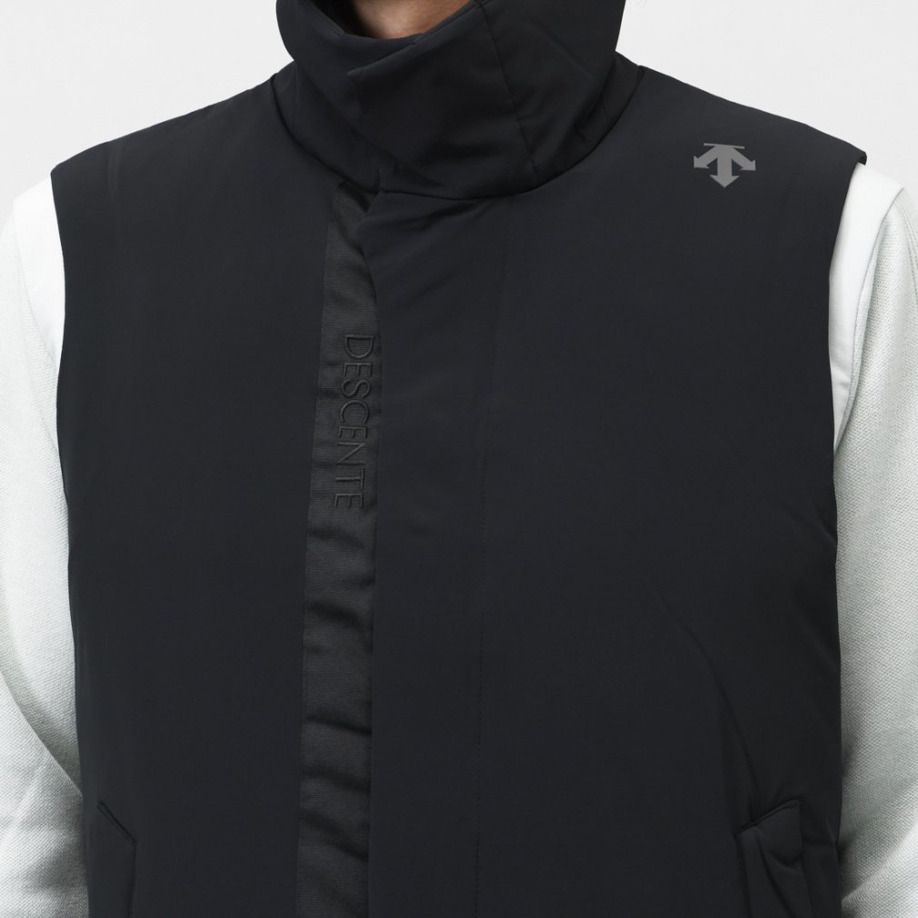 【デサントゴルフ】美品 中綿ベスト グレー Mサイズ メンズ DESCENTE ゴルフ デサントゴルフ - ベスト -デサントストア-DESCENTE