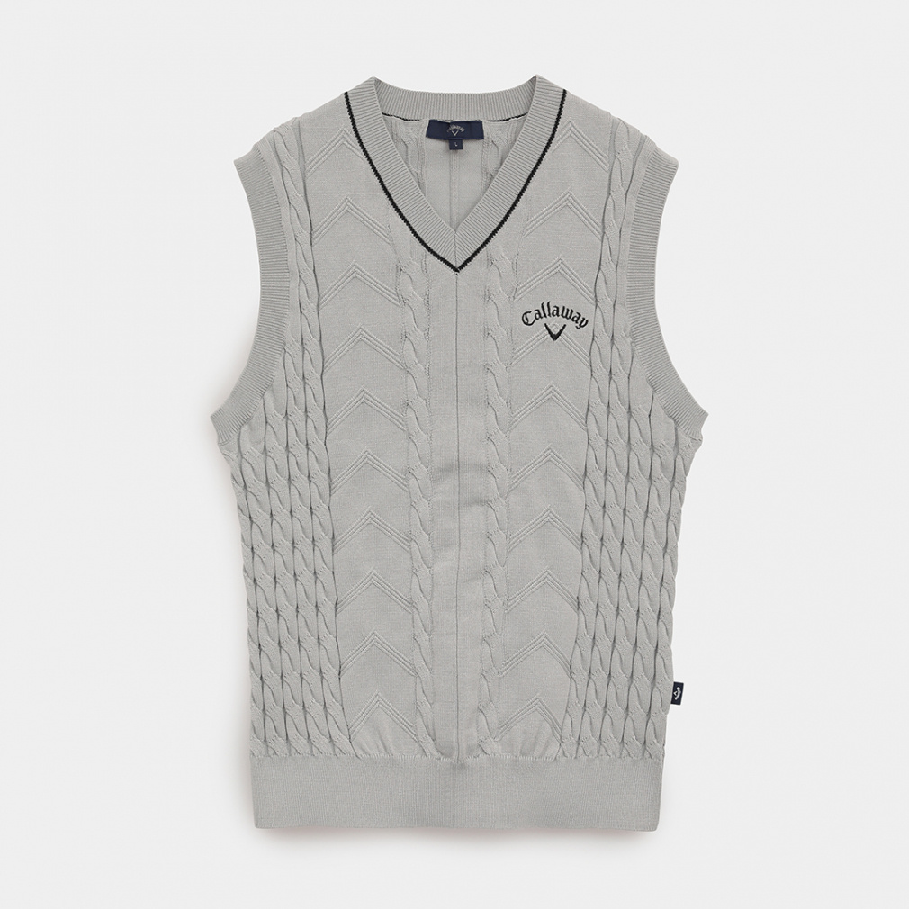 Vネックケーブルニットベスト C25219100｜Alpen Online