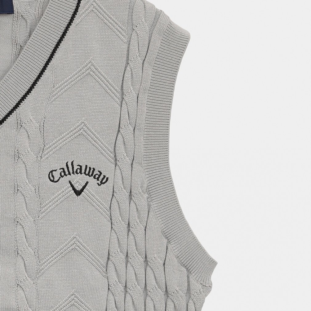 Vネックケーブルニットベスト C25219100｜Alpen Online