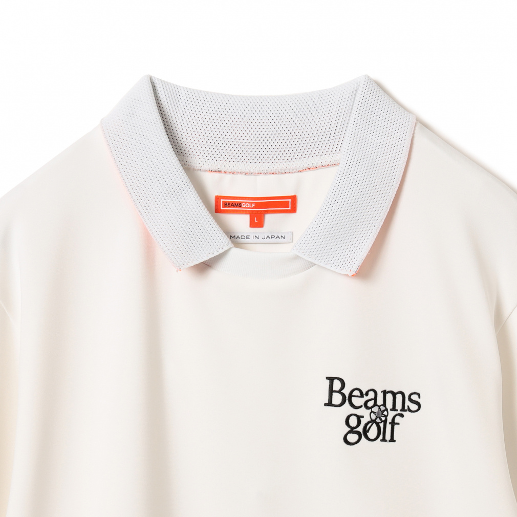 BEAMSGOLF ビームスゴルフ 襟付きサッカー プルオーバー シャツ