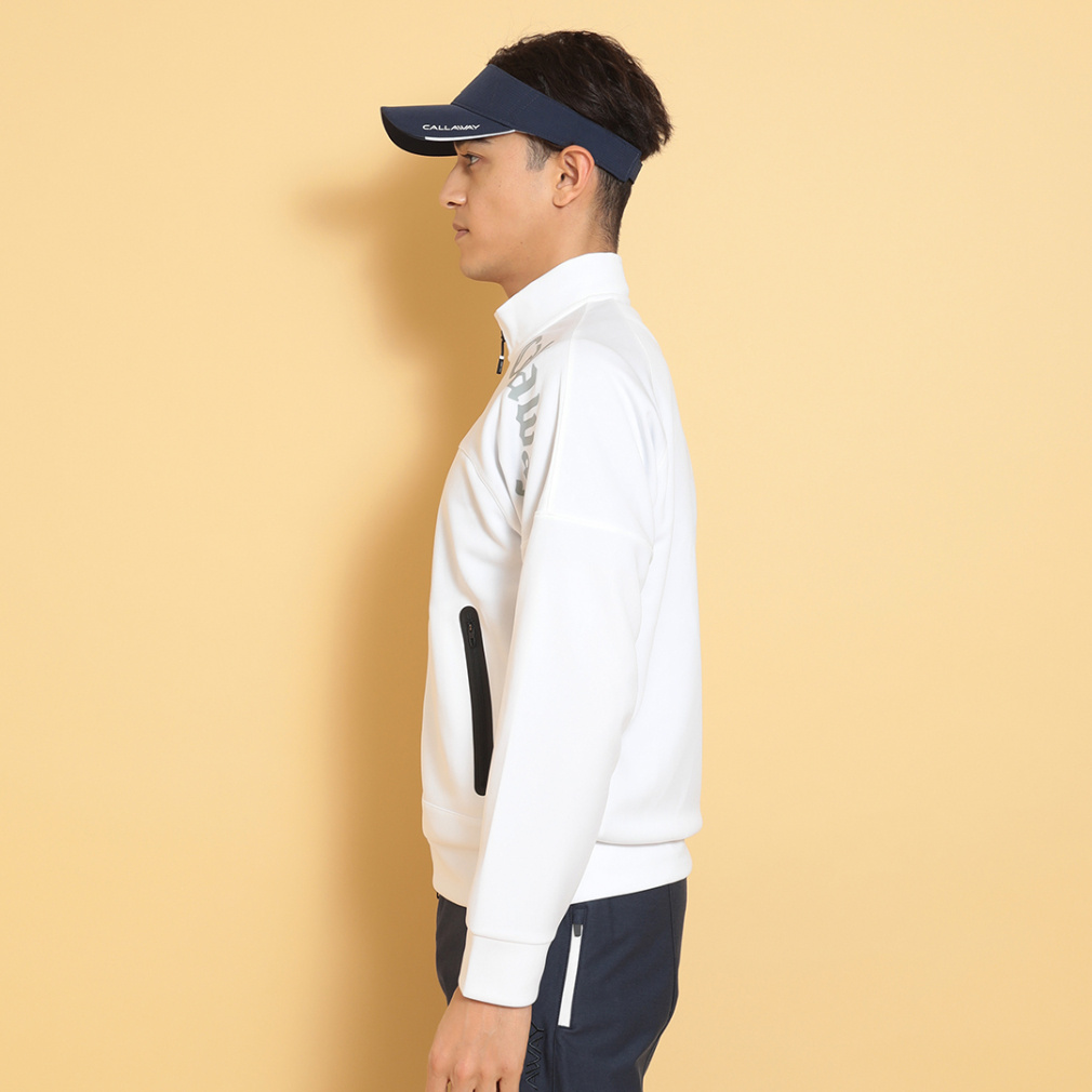 キャロウェイ ゴルフウェア 長袖トレーナー 春 夏 ダブルニット