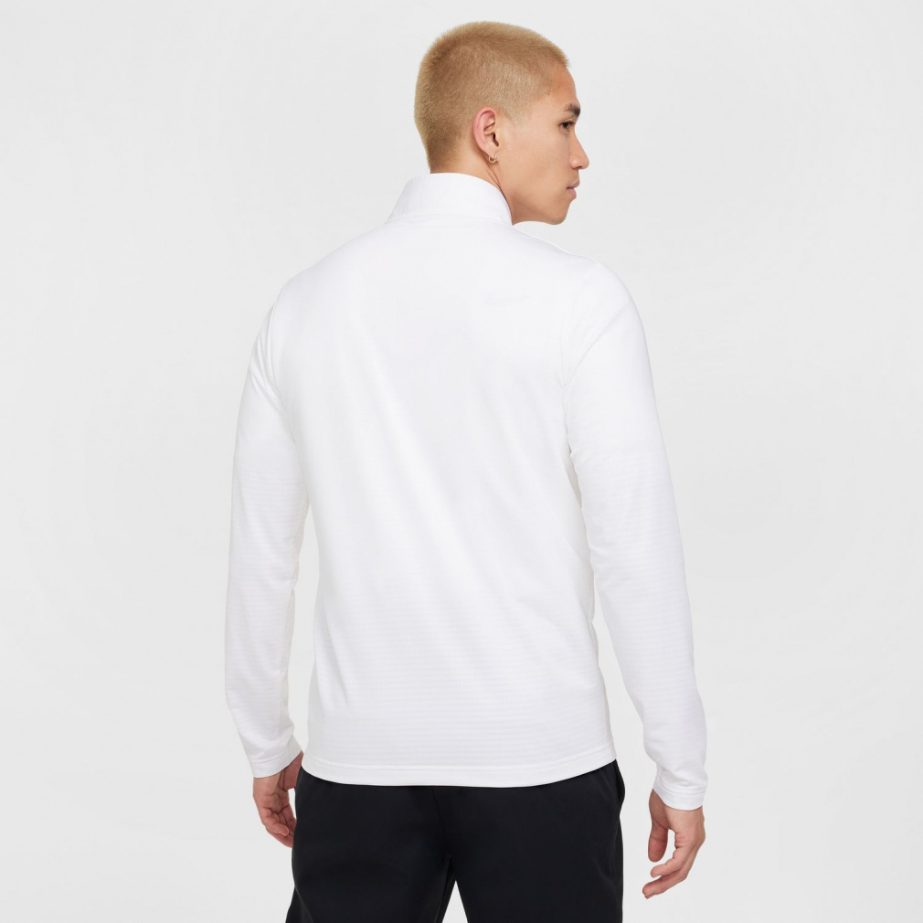 ナイキ Dri-FIT ハーフジップ 長袖ジャージ ホワイト ブラック Nike