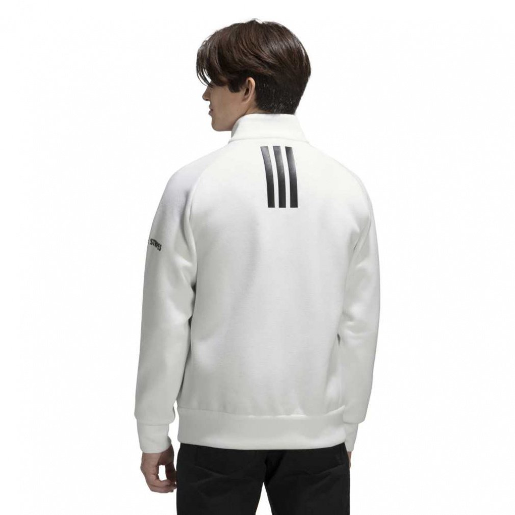 アディダス ゴルフウェア 長袖トレーナー 秋 冬 ファブリックミックス