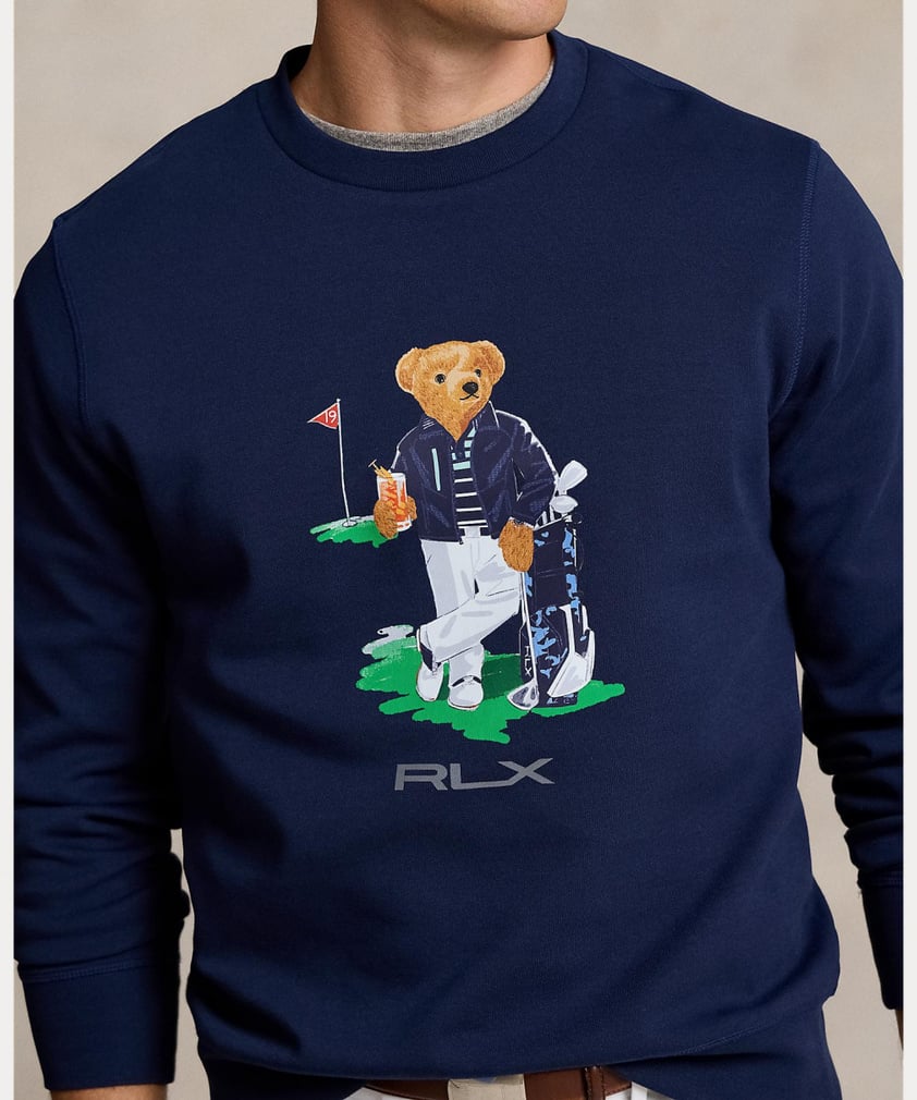 ラルフローレン ゴルフウェア 長袖トレーナー 秋 冬 Polo ベア ダブル