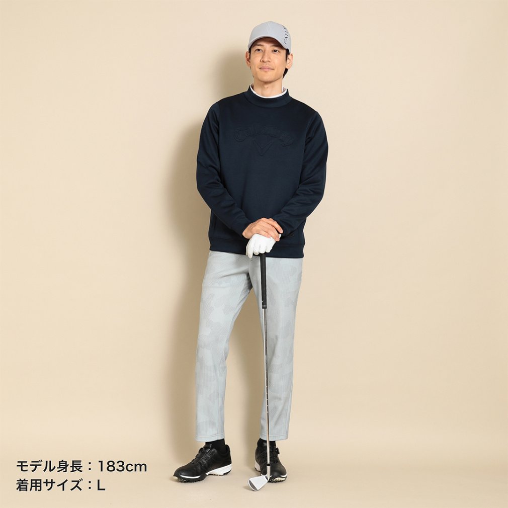 キャロウェイ ゴルフウェア 長袖 トレーナー 秋 冬 プルオーバーモック