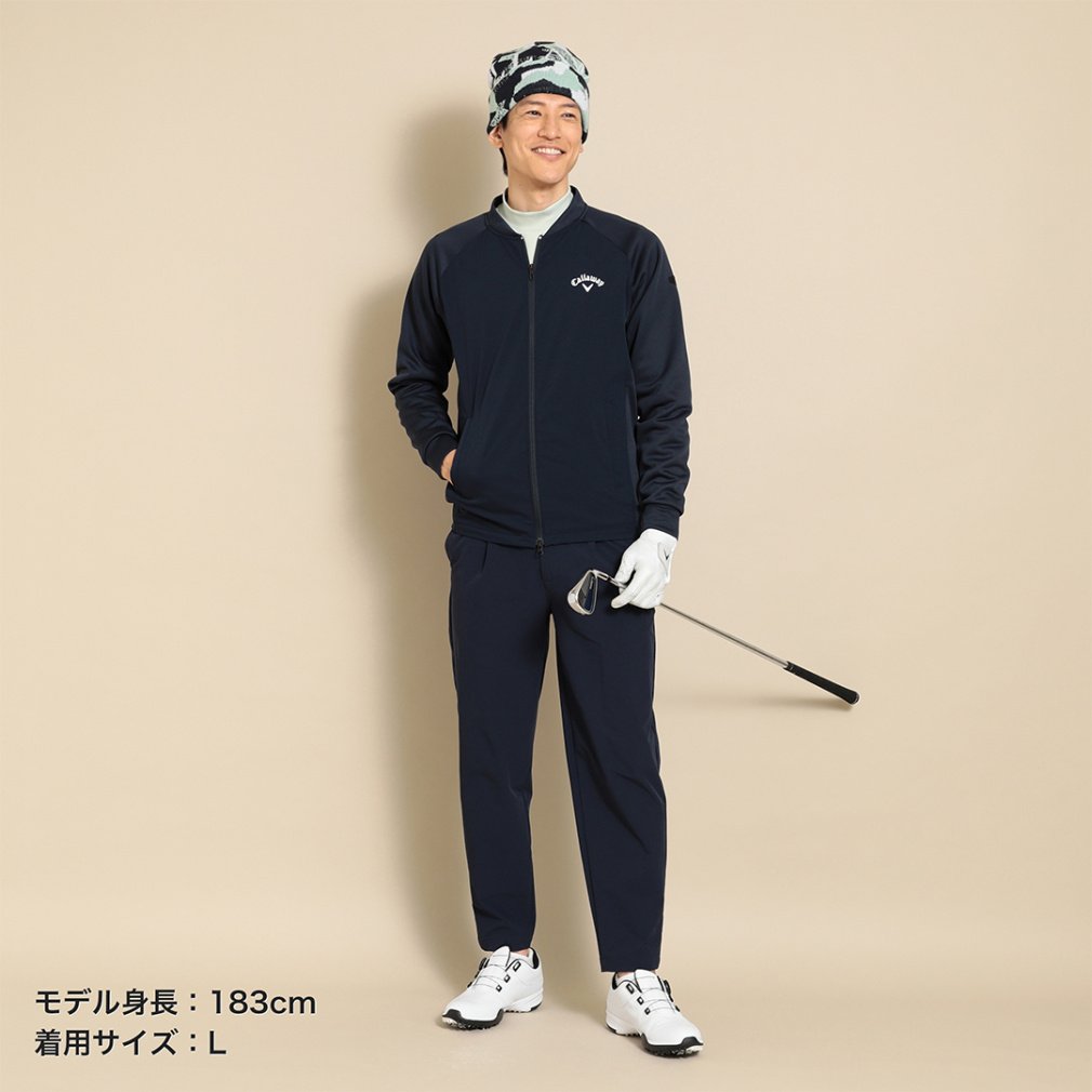 キャロウェイ ゴルフウェア 長袖 トレーナー 秋 冬 フルジップ