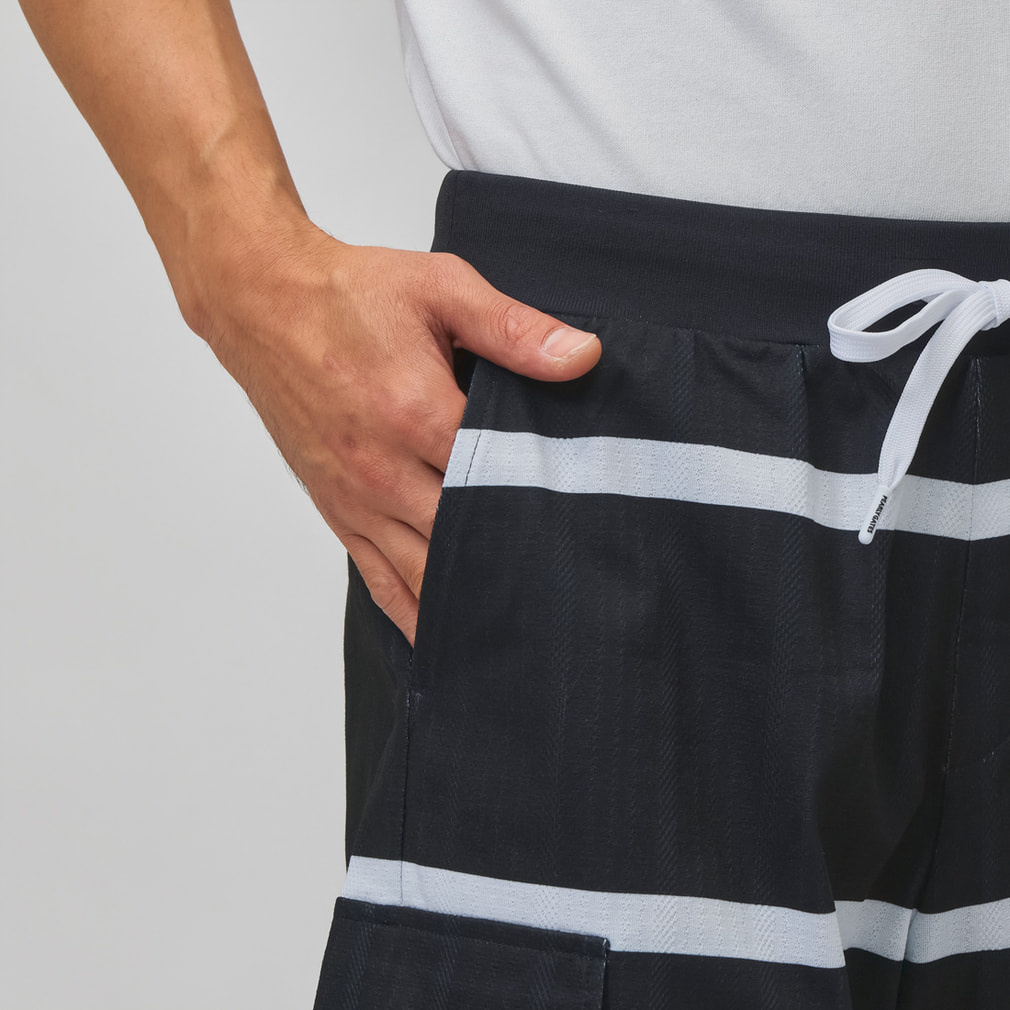 パーリーゲイツ ゴルフウェア ショートパンツ 秋 冬 BIGボーダー柄