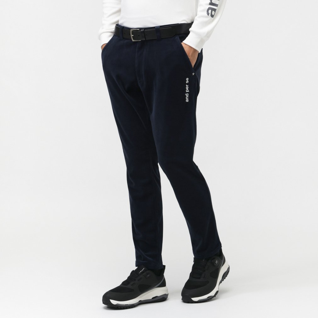 アンパスィ ゴルフウェア ウインドパンツ 秋 冬 コーデュロイパンツ