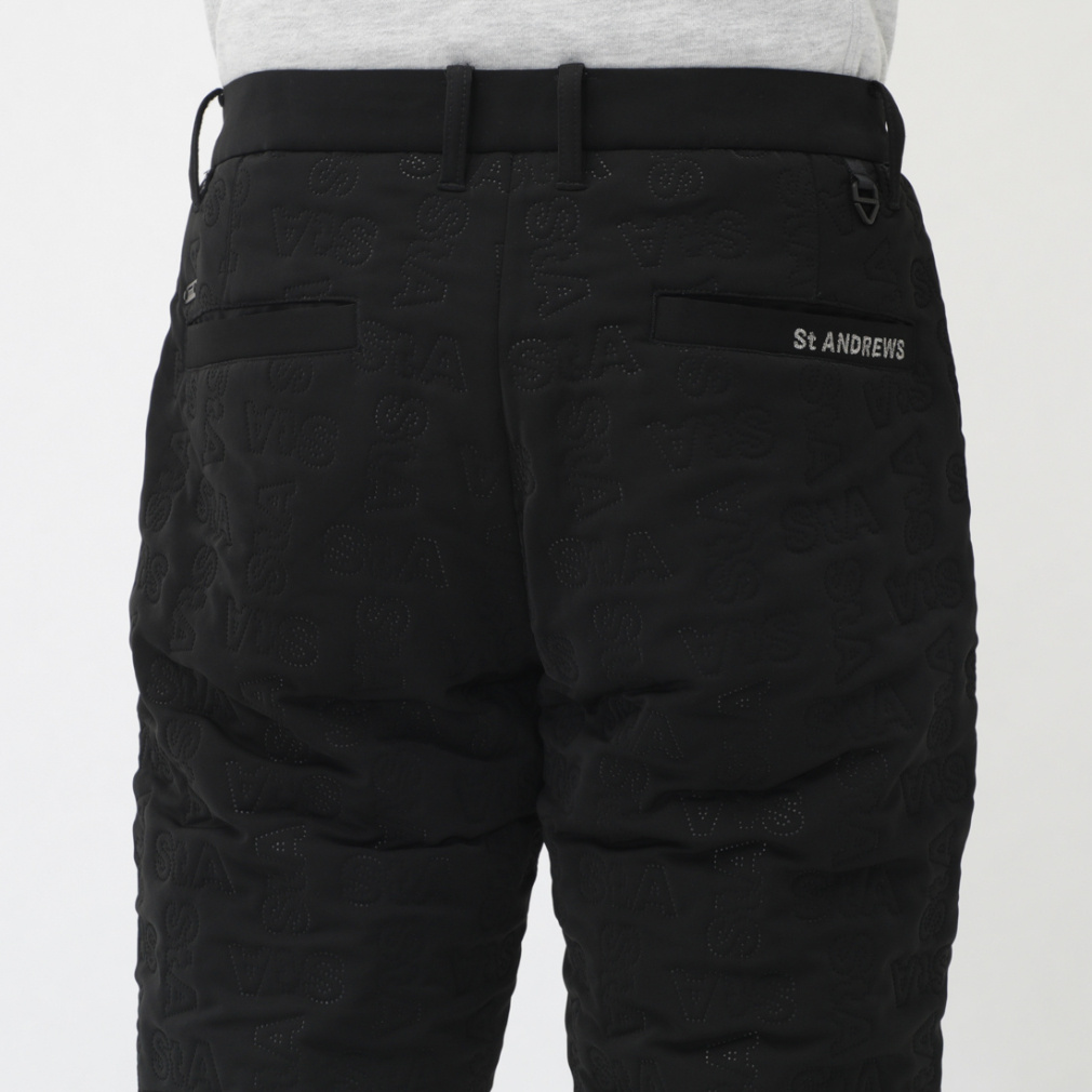 セントアンドリュース ゴルフウェア スラックス 秋 冬 ロゴピン