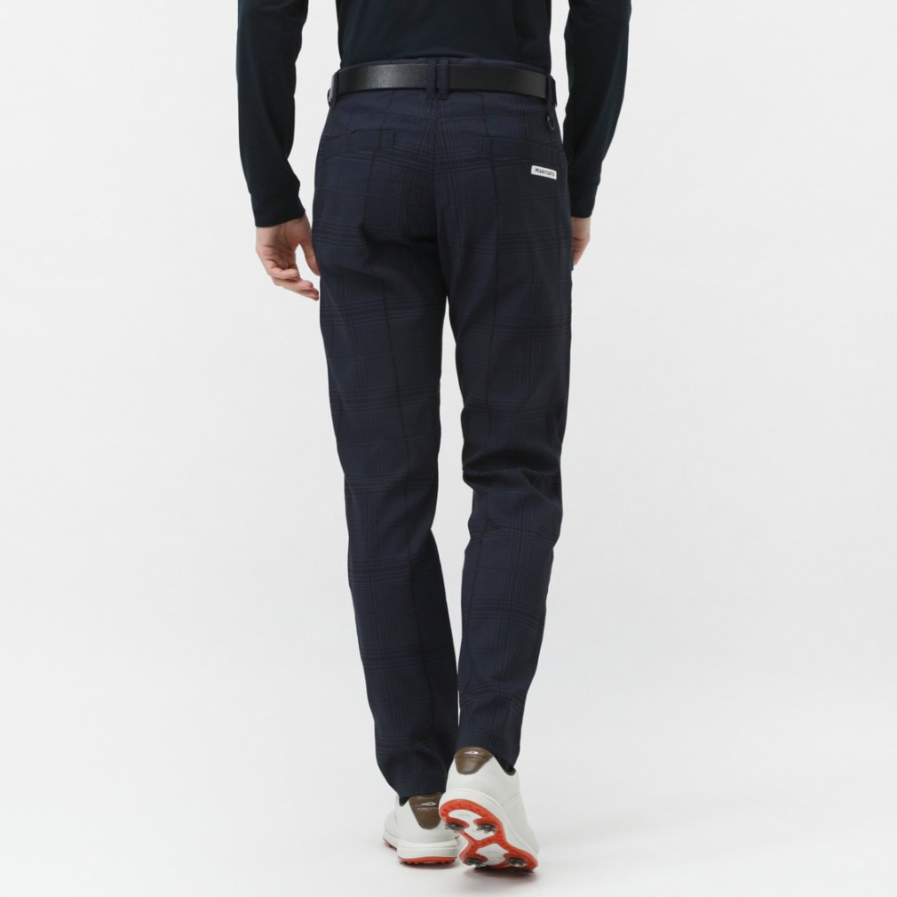 パーリーゲイツ ゴルフウェア スラックス 春 夏 先染Peチェック×ロゴJQ