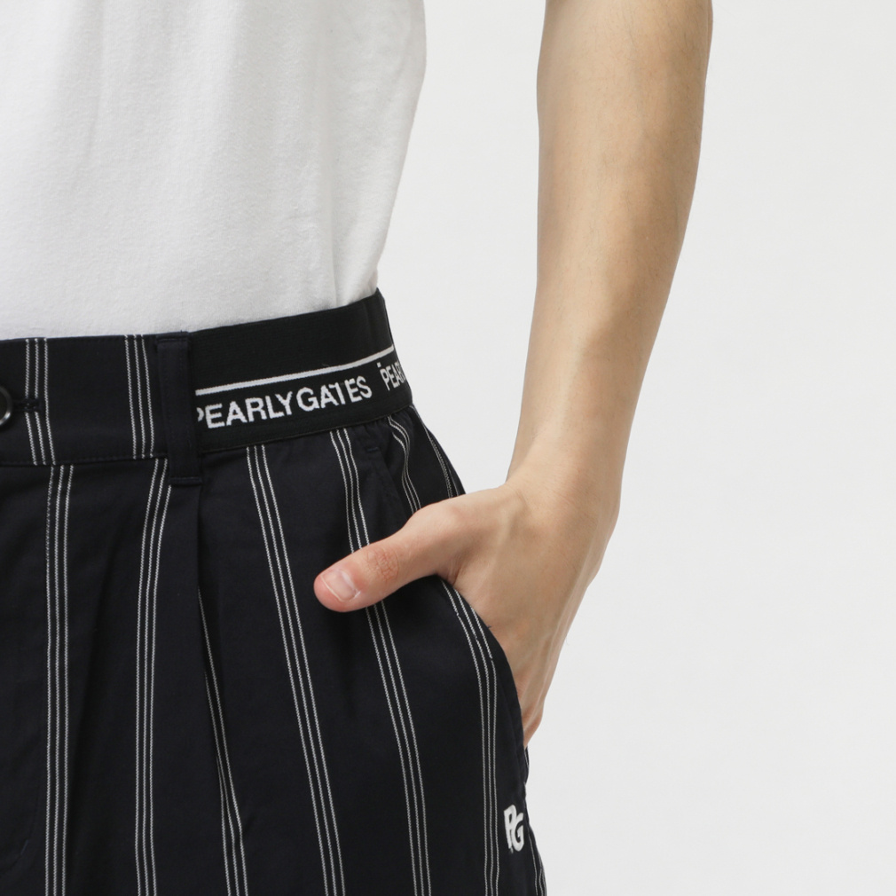 パーリーゲイツ ゴルフウェア スラックス 春 夏 先染オックス